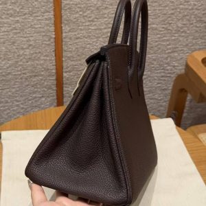 Hermès Birkin 25 Bag Handmade In Togo Calfskin Leather Gold Hardware 46 Ebene - Image 24