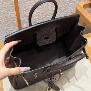 Hermès Birkin 25 Bag Handmade In Togo Calfskin Leather Gold Hardware 46 Ebene - Image 22