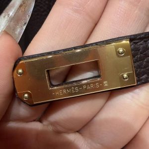 Hermès Birkin 25 Bag Handmade In Togo Calfskin Leather Gold Hardware 46 Ebene - Image 20