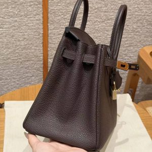 Hermès Birkin 25 Bag Handmade In Togo Calfskin Leather Gold Hardware 46 Ebene - Image 16