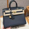 Hermès Birkin 25 Bag Handmade In Togo Calfskin Leather Gold Hardware H0 Girs Misty