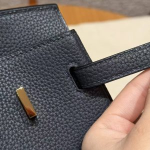 Hermès Birkin 25 Bag Handmade In Togo Calfskin Leather Gold Hardware H0 Girs Misty - Image 12