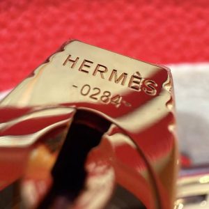 Hermès Birkin 25 Bag Handmade In Togo Calfskin Leather Gold Hardware O5 Rouge Radieux - Image 4