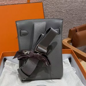 Alternative view of Hermès Hac a Dos PM Backpack Handmade In Togo Calfskin Leather Silver Hardware 0L Girs Meyer