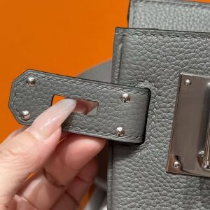 Hermès Hac a Dos PM Backpack Handmade In Togo Calfskin Leather Silver Hardware 0L Girs Meyer - Image 5