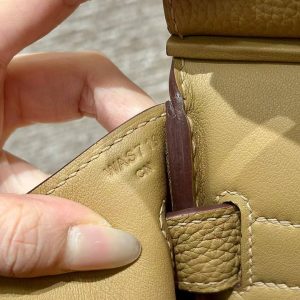 Hermès Hac a Dos PM Backpack Handmade In Togo Calfskin Leather Silver Hardware 0M Chai - Image 6