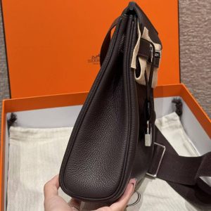 Alternative view of Hermès Hac a Dos PM Backpack Handmade In Togo Calfskin Leather Silver Hardware 46 Ebene