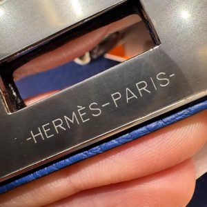 Hermès Hac a Dos PM Backpack Handmade In Togo Calfskin Leather Silver Hardware 7T Blue Electric - Image 7