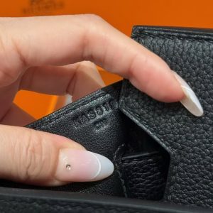 Hermès Hac a Dos PM Backpack Handmade In Togo Calfskin Leather Silver Hardware 89 Noir - Image 11