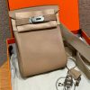 Hermès Hac a Dos PM Backpack Handmade In Togo Calfskin Leather Silver Hardware S2 Trench