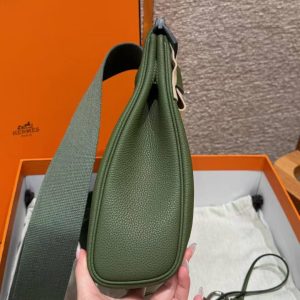 Hermès Hac a Dos PM Backpack Handmade In Togo Calfskin Leather Silver Hardware V6 Canope - Image 15