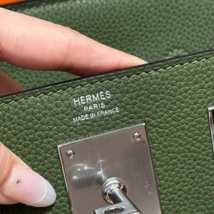 Hermès Hac a Dos PM Backpack Handmade In Togo Calfskin Leather Silver Hardware V6 Canope - Image 10