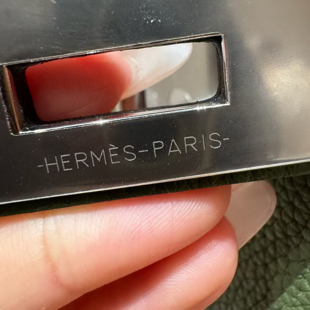 Hermès Hac a Dos PM Backpack Handmade In Togo Calfskin Leather Silver Hardware V6 Canope - Image 9