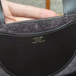 Hermes In the Loop 18 Bag Handmade In Taurillon Clemence Leather Gold Hardware 46 Ebene - Image 13