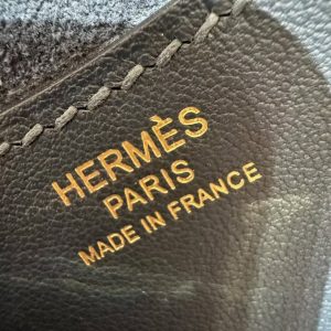 Hermes In the Loop 18 Bag Handmade In Taurillon Clemence Leather Gold Hardware 7P Blue De Presse - Image 11