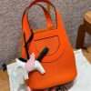 Hermes In the Loop 18 Bag Handmade In Taurillon Clemence Leather Gold Hardware 9J Feu