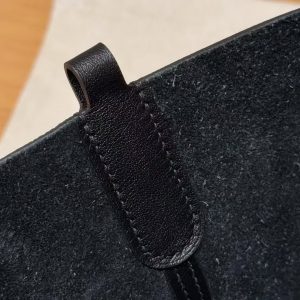 Hermes In the Loop 18 Bag Handmade In Taurillon Clemence Leather Silver Hardware 89 Noir - Image 10
