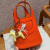 Hermes In the Loop 18 Bag Handmade In Taurillon Clemence Leather Silver Hardware 9J Feu