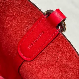 Hermes In the Loop 18 Bag Handmade In Taurillon Clemence Leather Silver Hardware Q5 Rouge Casque - Image 3