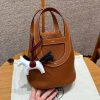 Hermes In the Loop 18 Bag Handmade In Taurillon Clemence Leather Silver Hardware ck37 Gold