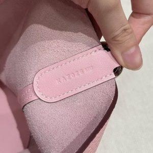 Hermes In the Loop 18 Bag Handmade In Taurillon Clemence Leather Sliver Hardware 3Q Rose Sakura - Image 9