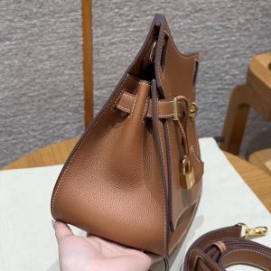 Hermes Jypsiere 28 Bag Handmade In Evercolor Calfskin Leather Gold Hardware 37 Gold - Image 2