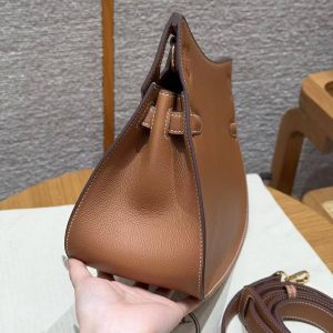 Hermes Jypsiere 28 Bag Handmade In Evercolor Calfskin Leather Gold Hardware 37 Gold - Image 16