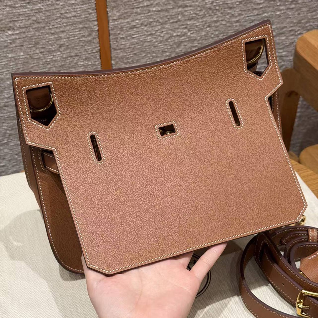 Hermes Jypsiere 28 Bag Handmade In Evercolor Calfskin Leather Gold Hardware 37 Gold - Image 12