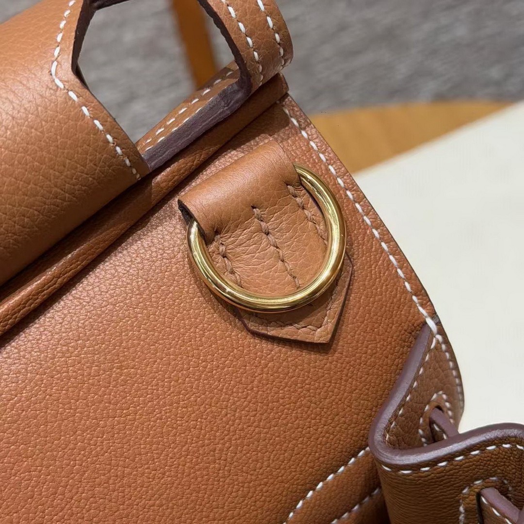 Hermes Jypsiere 28 Bag Handmade In Evercolor Calfskin Leather Gold Hardware 37 Gold - Image 8