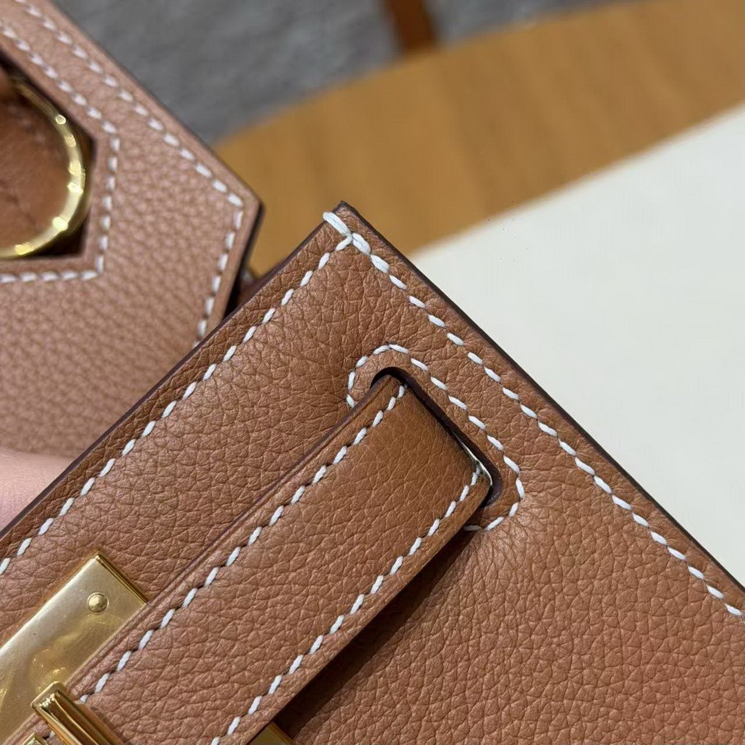 Hermes Jypsiere 28 Bag Handmade In Evercolor Calfskin Leather Gold Hardware 37 Gold - Image 6