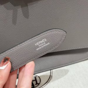 Hermes Jypsiere 28 Bag Handmade In Evercolor Calfskin Leather Silver Hardware 0L Girs Meyer - Image 3