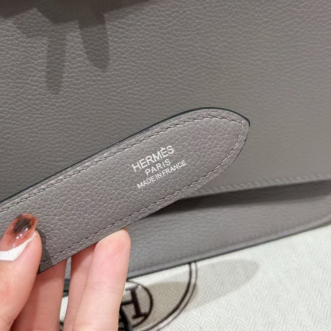 Hermes Jypsiere 28 Bag Handmade In Evercolor Calfskin Leather Silver Hardware 0L Girs Meyer - Image 3