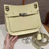 Hermes Jypsiere 28 Bag Handmade In Swift Calfskin Leather Silver Hardware i8 Jaune Milto