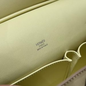 Hermes Jypsiere 28 Bag Handmade In Swift Calfskin Leather Silver Hardware i8 Jaune Milto - Image 14