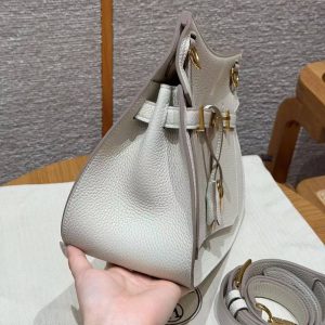 Hermes Jypsiere 28 Bag Handmade In Taurillon Clemence Leather Gold Hardware 10 Craie - Image 19