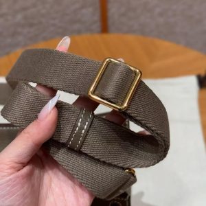 Hermes Jypsiere Mini 23 Bag Handmade In Evercolor Calfskin Leather Gold Hardware 18 Etoupe - Image 8
