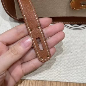 Hermes Jypsiere Mini 23 Bag Handmade In Evercolor Calfskin Leather Gold Hardware 37 Gold - Image 11