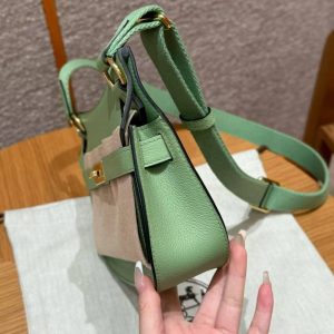 Hermes Jypsiere Mini 23 Bag Handmade In Evercolor Calfskin Leather Gold Hardware 3i Vert Criquent - Image 20