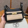Hermes Jypsiere Mini 23 Bag Handmade In Evercolor Calfskin Leather Gold Hardware 89 Noir