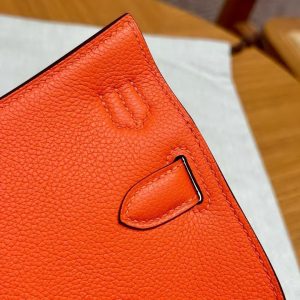 Hermes Jypsiere Mini 23 Bag Handmade In Evercolor Calfskin Leather Gold Hardware 9J Feu - Image 18