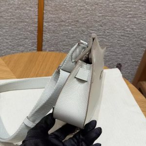 Hermes Jypsiere Mini 23 Bag Handmade In Evercolor Calfskin Leather Silver Hardware 8L Beton - Image 15