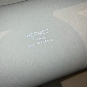 Hermes Jypsiere Mini 23 Bag Handmade In Evercolor Calfskin Leather Silver Hardware 8L Beton - Image 7