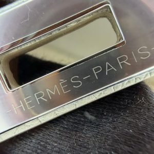 Hermes Jypsiere Mini 23 Bag Handmade In Evercolor Calfskin Leather Silver Hardware 8L Beton - Image 6