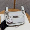 Hermes Jypsiere Mini 23 Bag Handmade In Evercolor Calfskin Leather Silver Hardware 8L Beton