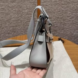 Hermes Jypsiere Mini 23 Bag Handmade In Swift Calfskin Leather Silver Hardware 8U Blue Glacier - Image 23