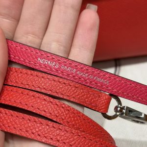 Hermes Kelly Mini 2 19CM Bag Handmade In Epsom Calfskin Leather Silver Hardware l6 Rose Extreme S3 Rouge Coeur B3 Blue Zanzibar - Image 3