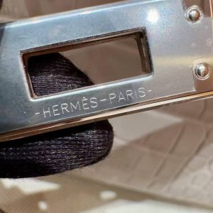 Hermes Kelly Mini 2 19 CM Bag Handmade In Matte Alligator Leather from Mississippi Sliver Hardware 80 Pearl Gray 5P Pink - Image 19