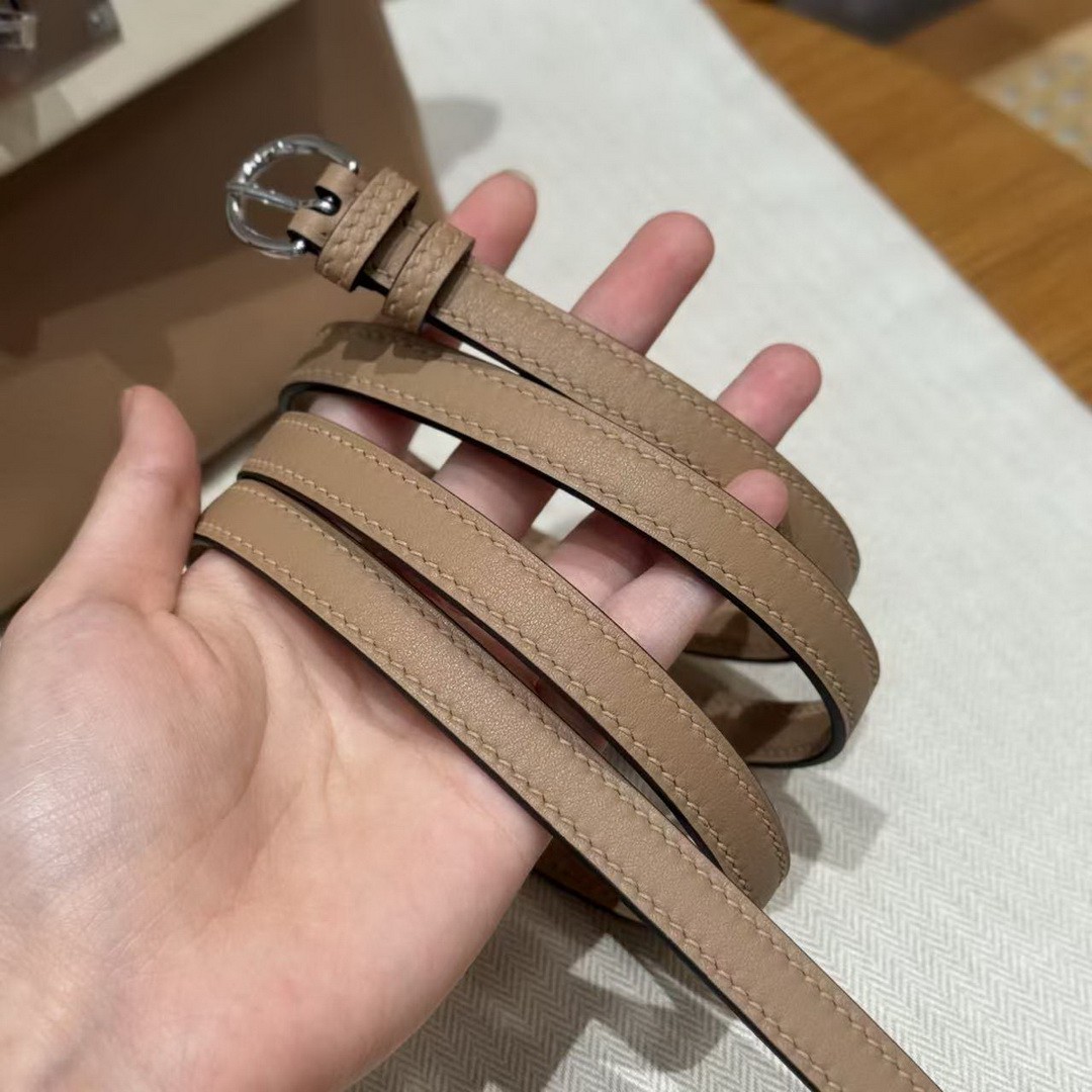 Hermes Kelly 2424 24/24 Bag 21CM Handmade In Evercolor and Swift Calfskin Leather Silver Hardware 0M Chai l2 Nata 6C Cuivre - Image 4
