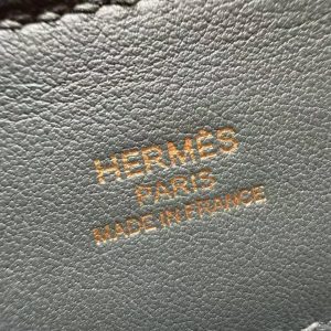 Hermes Kelly Mini 2424 24/24 Bag 21CM Handmade In Evercolor and Swift Calfskin Leather Gold Hardware Q0 Vert Mangrove - Image 11