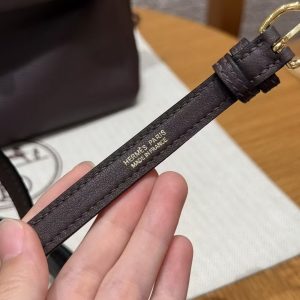 Hermes Kelly 2424 24/24 Bag 21CM Handmade In Evercolor and Swift Calfskin Leather Gold Hardware OG Rouge Sellier 90 Rramboise - Image 3